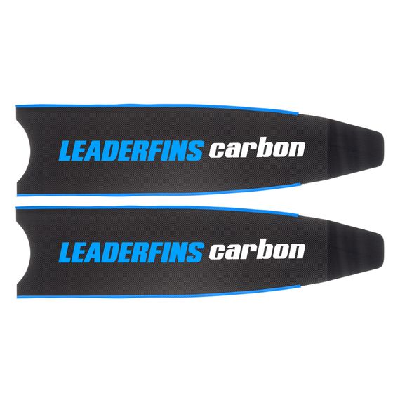 Лопасти Leaderfins Pure Carbon синяя отбортовка, угол 20 градусов, длина 80 см