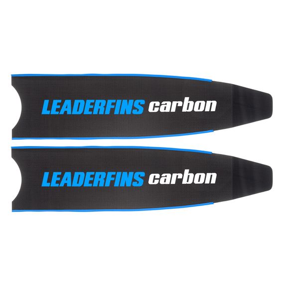 Лопасти Leaderfins Pure Carbon синяя отбортовка, угол 20 градусов, длина 80 см