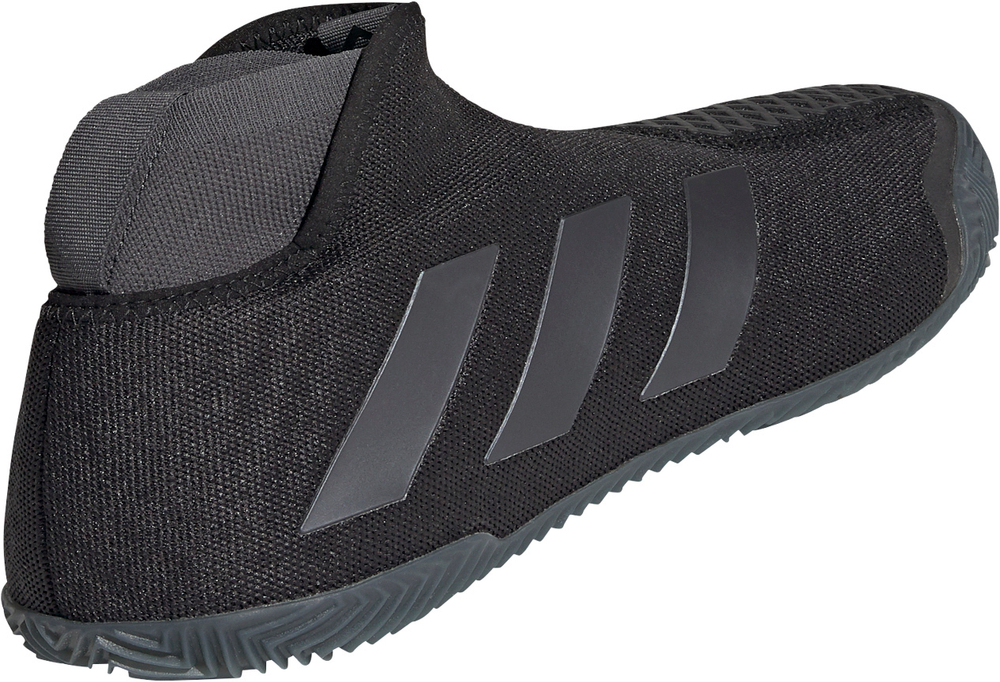 Женские Кроссовки теннисные Adidas Stycon Laceless W Clay - core black/night metallic/grey six