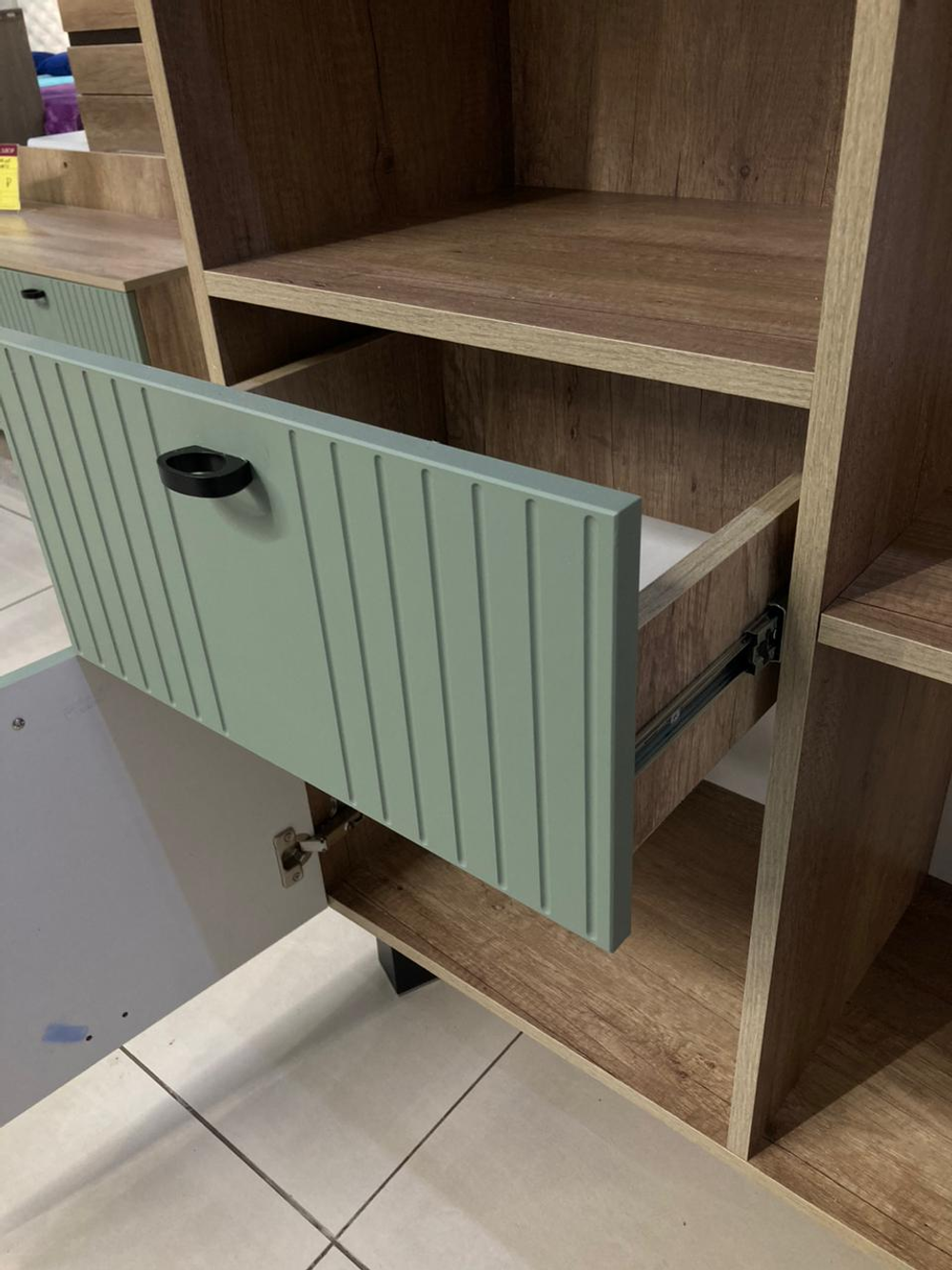 Шкаф Олива ШК-16 Дуб каньон/эвкалипт софт MF12