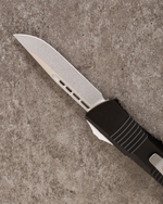 Автоматический складной нож Microtech Troodon S/E Stonewash VG-10 139-10 (черный)