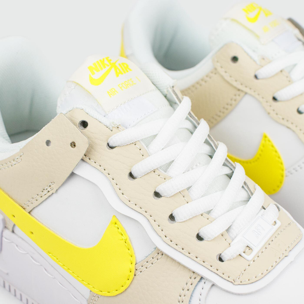 Кроссовки Nike Air Force 1 Shadow White Yellow