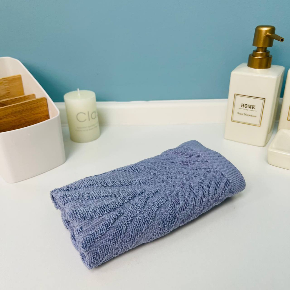 Полотенце махровое 30*50см «Florence» цвет ночной ирис 07-160, плотность 450 гр/м2