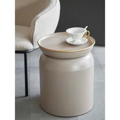 Журнальный столик Ingvild, Ø38х45 см, бежевый