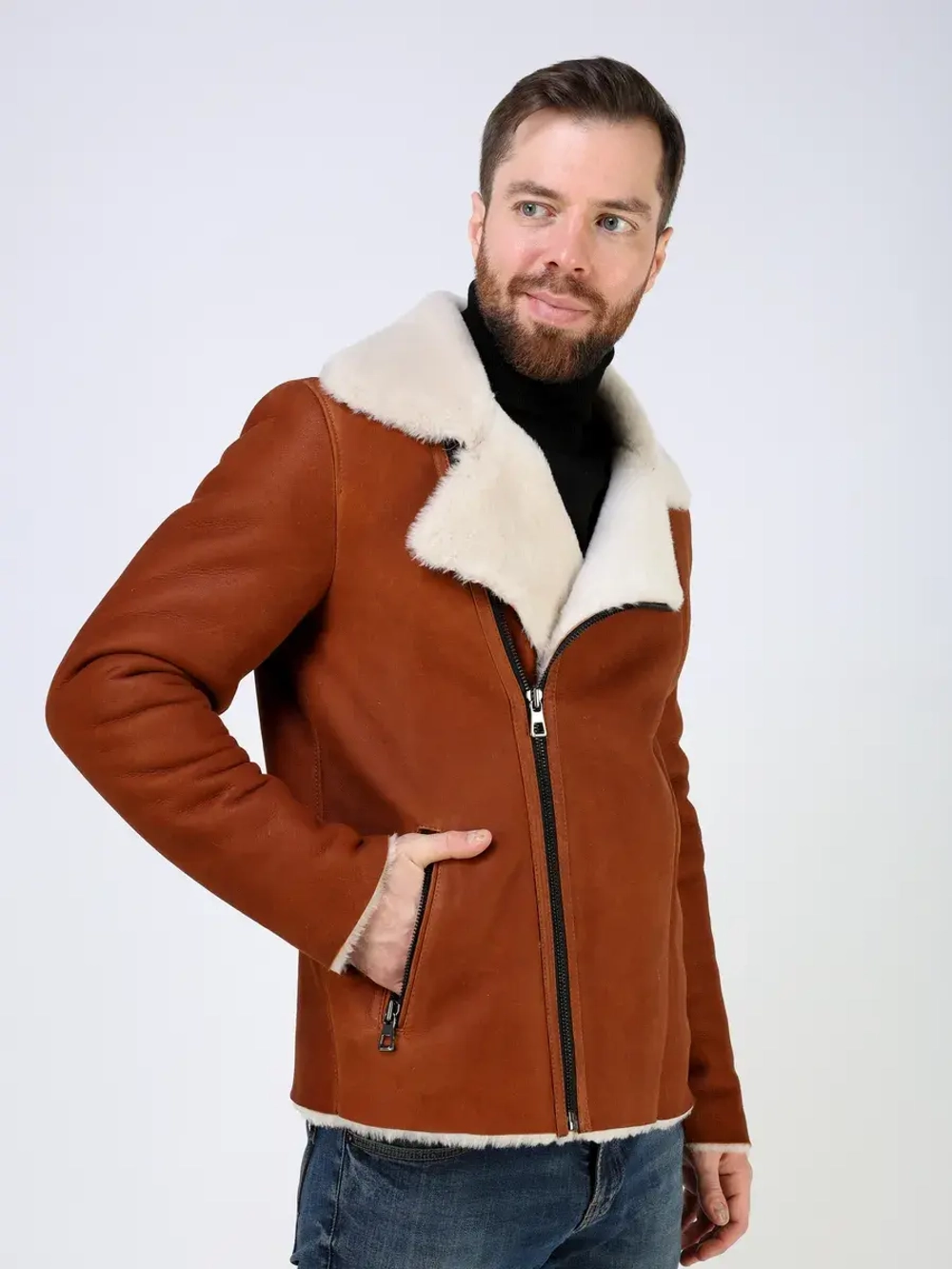 Дубленка зимняя натуральная косуха