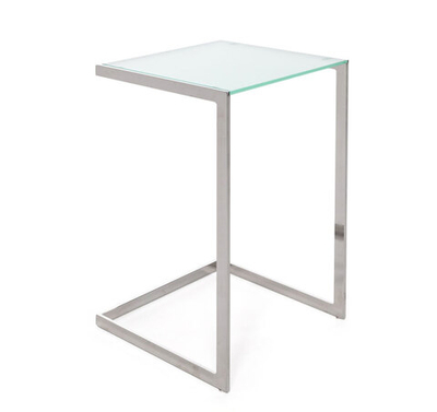 TOWER стол кофейный стекло МАТОВЫЙ/ХРОМ