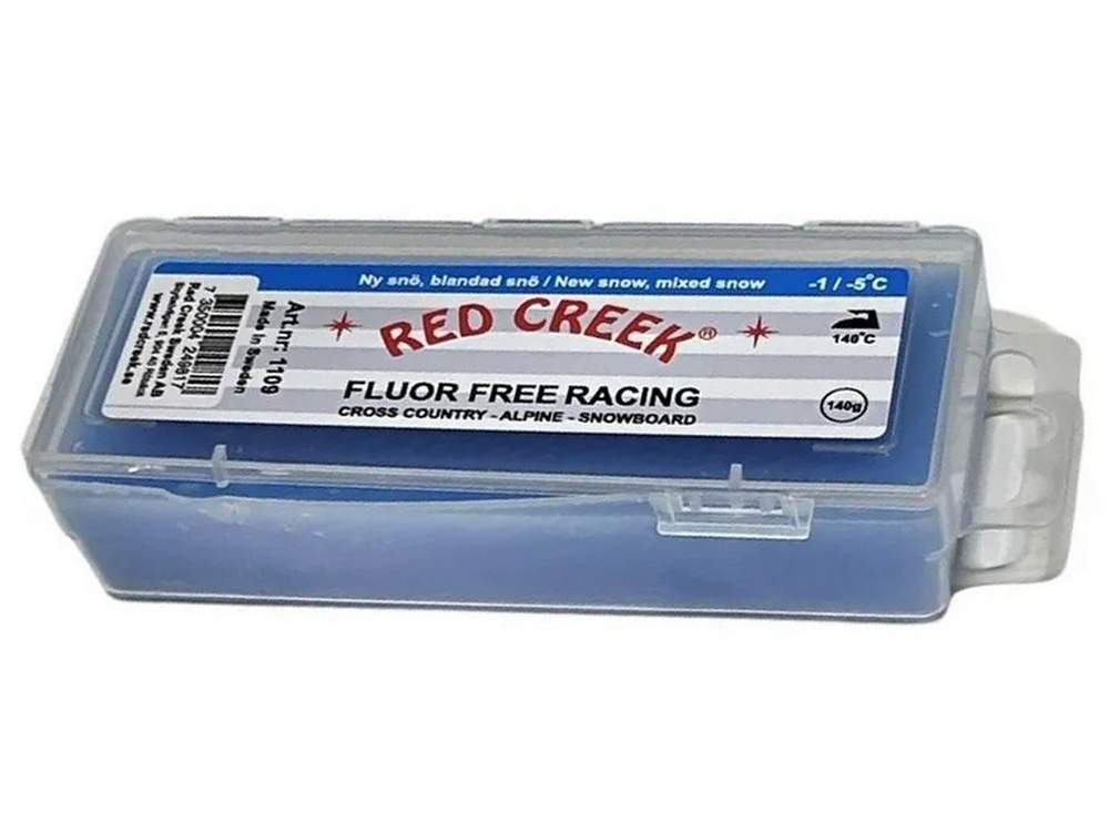 Парафин FFR RED CREEK 1109 FLUOR FREE RACING BLUE New Snow синий +1°/-5°С 140г