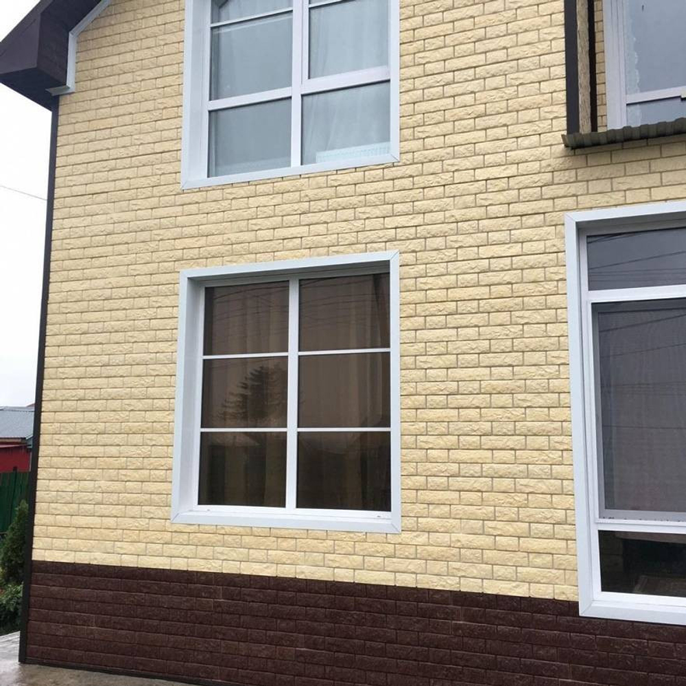 Сайдинг Docke Lux Rocky PSBG-1092 под камень Арахис 1787х285 мм