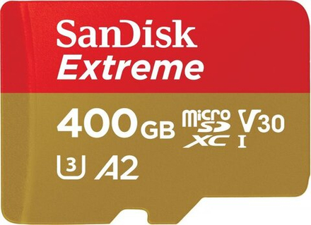Карта памяти SanDisk Extreme microSDXC 400GB UHS-I U3 V30 A2