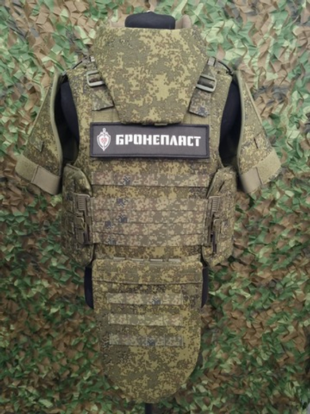 Бронежилет "МСЗ-2" + модули "Плечи" и "Напашник" с противоосколочными вставками СВМПЭ Бр1