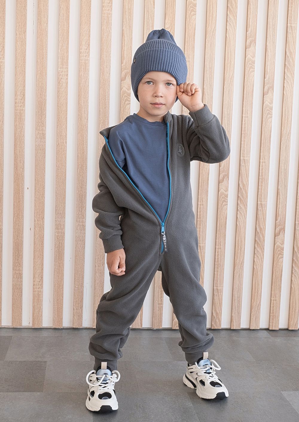Комбинезон флисовый (Пепельный)