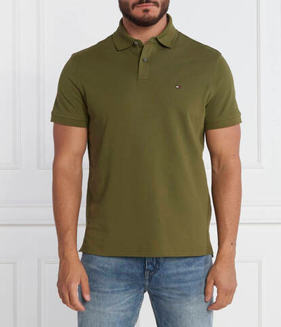 Поло 1985 Tommy Hilfiger - оливковый (MW0MW17770)
