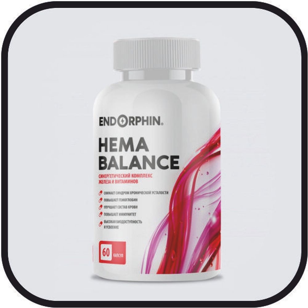 Витамины ENDORPHIN Hema Balance , 60 капсул,