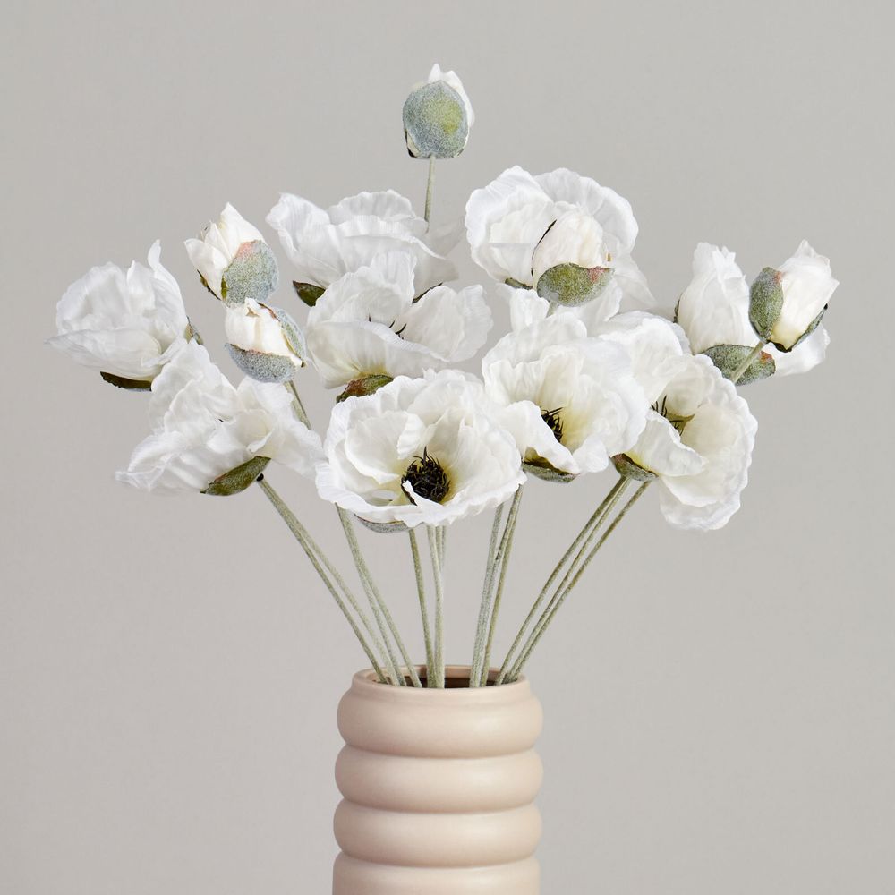 ЦВЕТОК ИСКУССТВЕННЫЙ "МАК" ВЫСОТА=50СМ. (МАЛ=24 ШТ/КОР=96ШТ.)