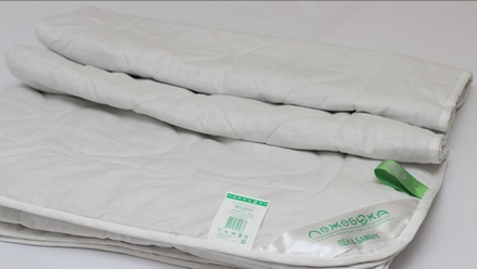 Одеяло ЛЕЖЕБОКА детское Лён и Бамбук, 100х140, лёгкое, 150 г/м2, 5720-100-1