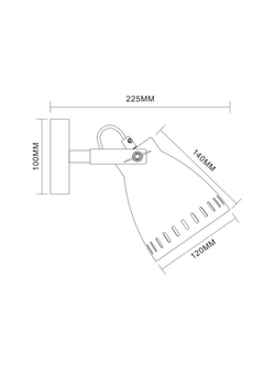 Светильник WML-428-1 С08 настен. New York 1х E27 40Вт 230В сер. Camelion 13058