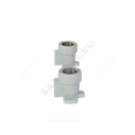 Планка монтажная PP-R белая Дн 25х1/2" ВР под смеситель с водорозетками PRO VALFEX 10124025-PRO