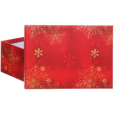 Коробка подарочная «Снежинки» 21*15*8,5 см