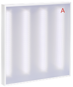 Светильник LED-панель ДВО 2001A 45Вт 6500К IP40 588х588мм Грильято призма БАП 3ч LIGHTING PRO IEK