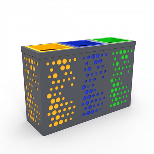 Урна Меркурий для раздельного сбора мусора
