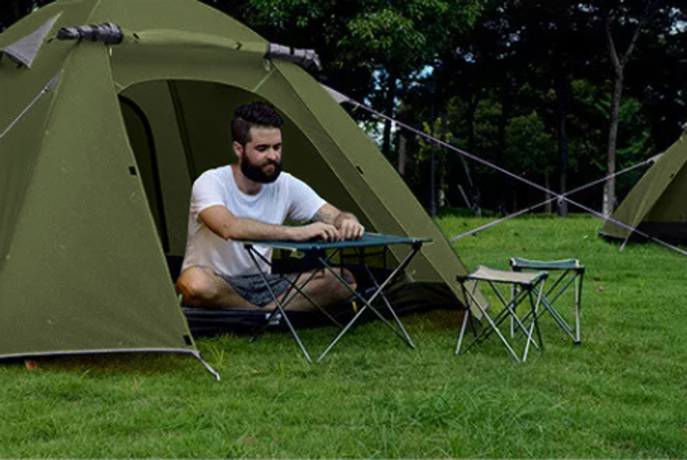 Палатка Naturehike P-Series 4-местная, алюминиевый каркас