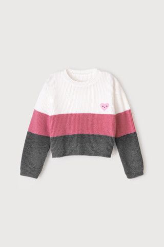 джемпер  для девочки  КВ 30120/ш/брусника,серый