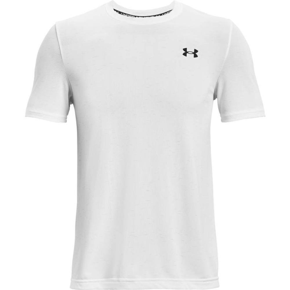 Мужская теннисная футболка Under Armour Men's UA Seamless Short Sleeve - white