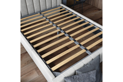 Кровать с ортопедическим основанием Нега 160х200, Светло-серый