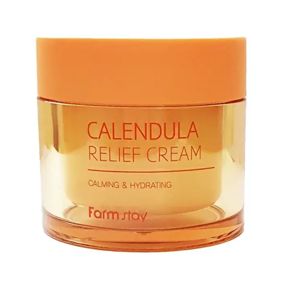 Успокаивающий крем с экстрактом календулы Farm Stay