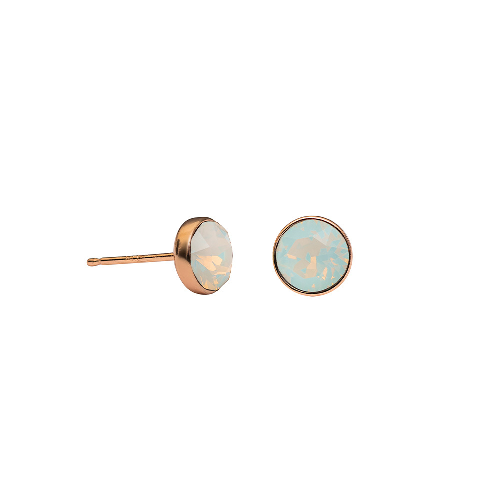 Серьги-пусеты Fiore Luna White Opal SWE297 WO RG