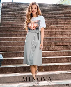 Юбка 1130-серый Minova