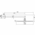 Верхний душ Bossini Cosmo H70596I.073 черный