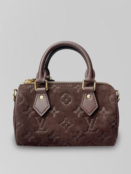 Сумочка M81085 замшевая на коротких ручках с ремешком в комплекте