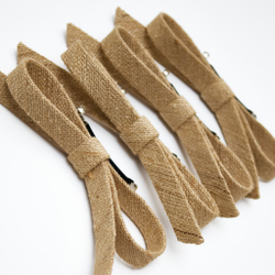 Бант "Стрекоза" льняной