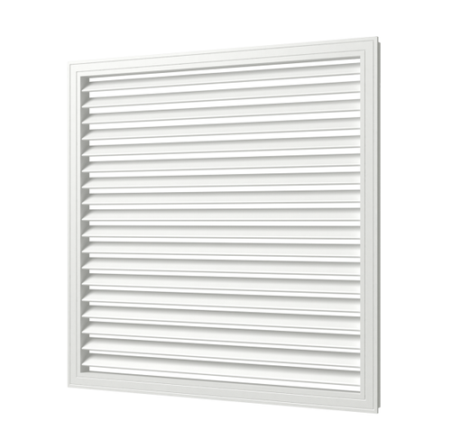 Решетка вентиляционная ПВХ для радиатора Era П6060Р 600х600 мм белая