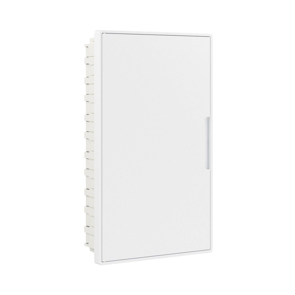 Щиток 36 мод встраиваемый  FRAME, белый, с белой дверцей, с 4-мя шинамиPEN (2шт на 8 отв. и 2шт на 10отв.)