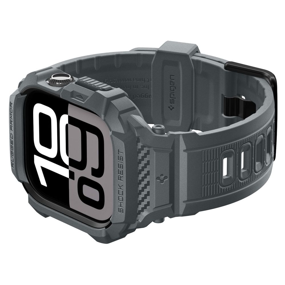 Чехол с ремешком Spigen Rugged Armor Pro 2 для Apple Watch 10/11 46mm, dark gray