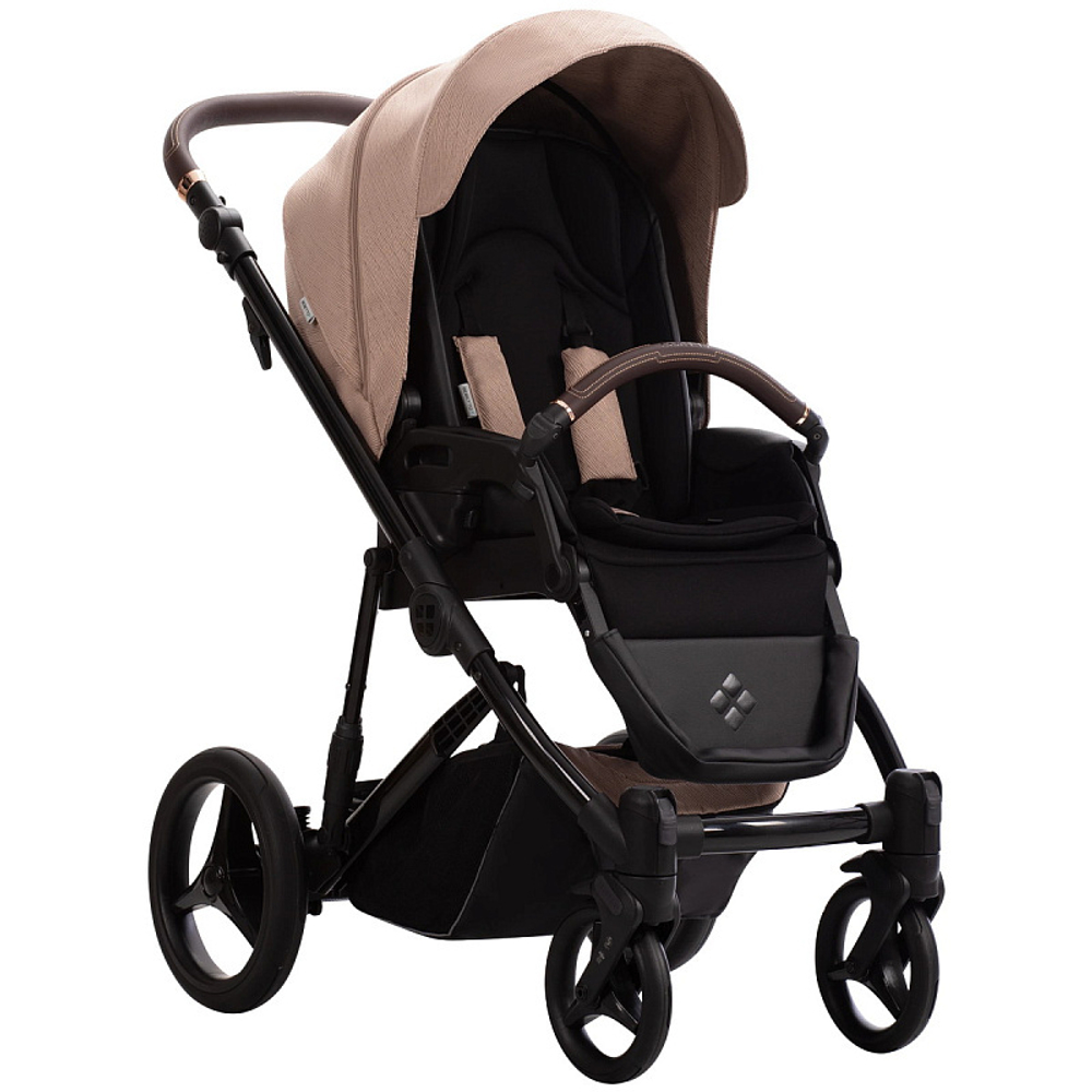 Детская коляска Bebetto Loren Gloss 3 в 1 с автокреслом Avionaut Cosmo 04 бежевый