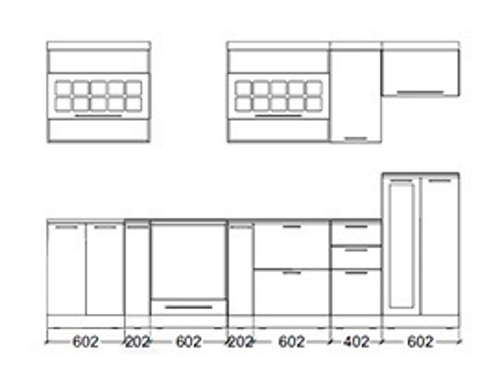 Кухонный гарнитур "Диана-9" (венге/виолетта/огни Нью-Йорка), ЛДСП/МДФ, Фант-мебель, г. Волжск