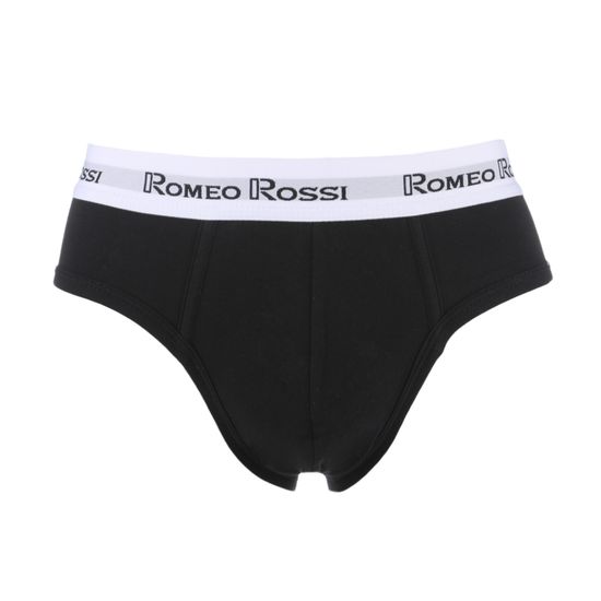 Мужские трусы брифы черные Romeo Rossi RR367-2