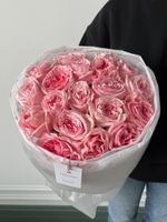 Букет из одноголовой пионовидной розы 19 шт