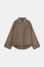 Шерстяной пиджак с застежкой-молнией из коллекции ZW - ZARA - ЗАРА