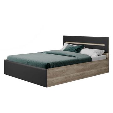 Наоми КР-11 Кровать 1,6 дуб каньон/графит	 с ПОС