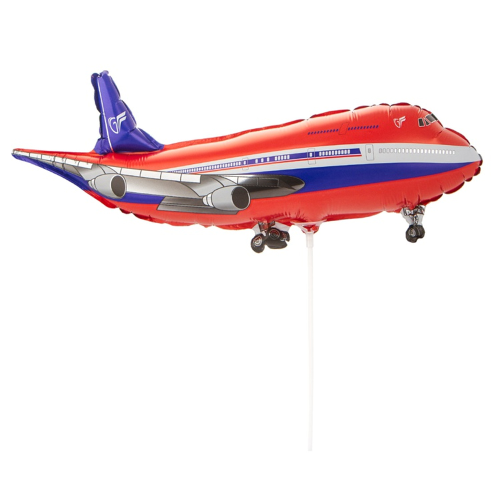 Шар Фольгированный Самолет красный (Красный)