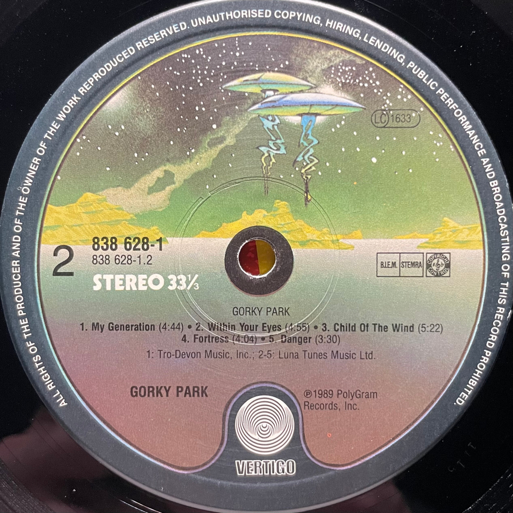 Gorky Park - Парк Горького (Европа 1989г.)