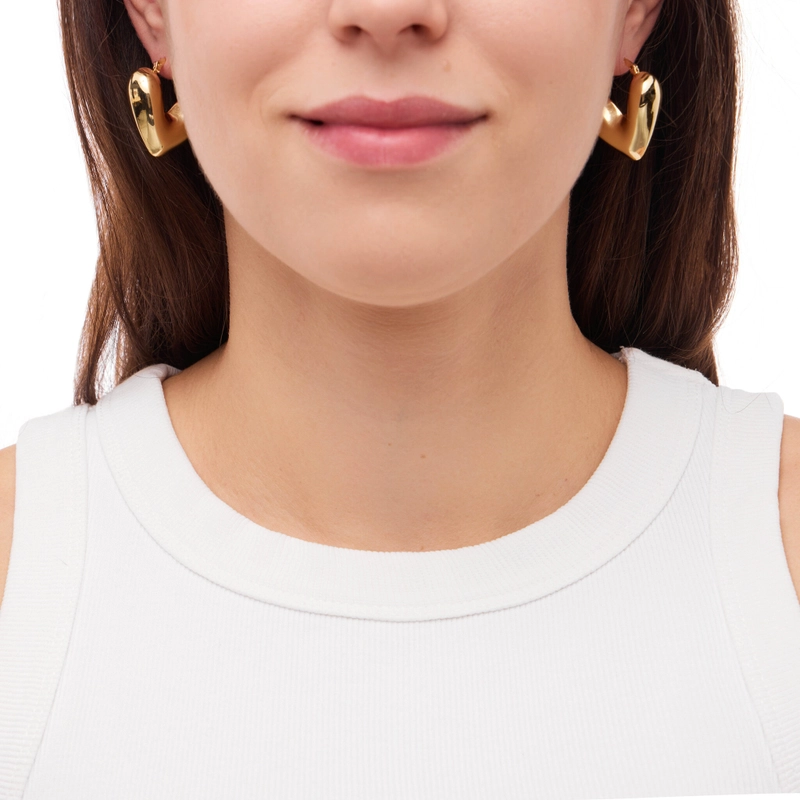 Серьги Шикарные Сердечки