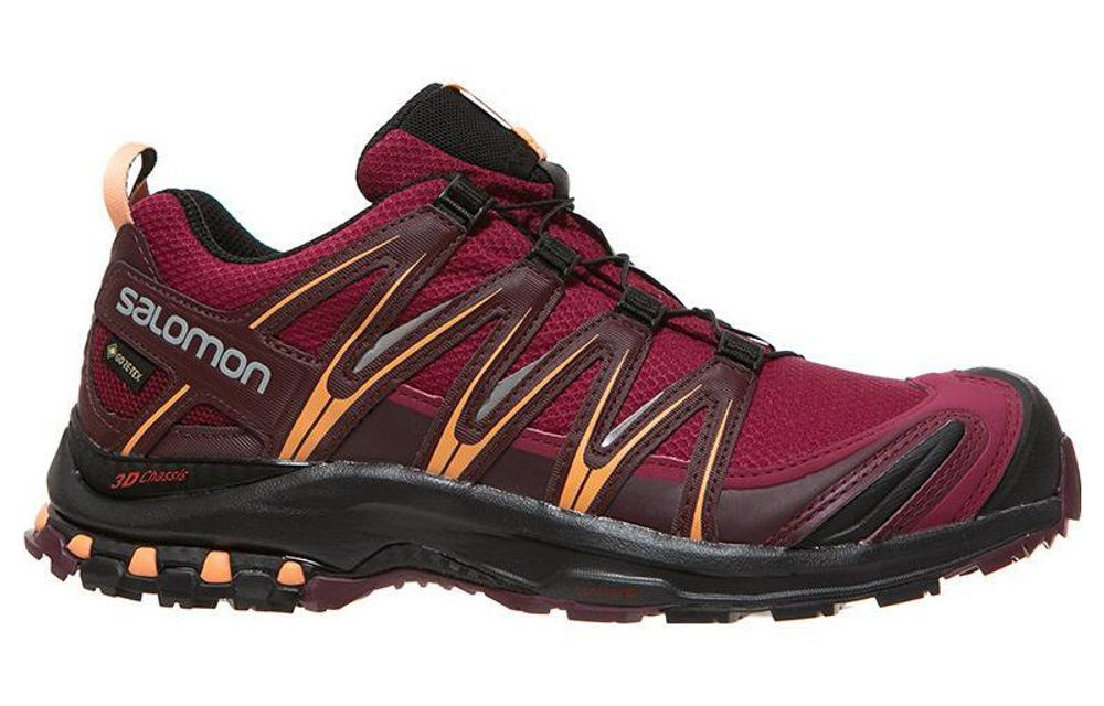 SALOMON Salomon XA pro gore tex comfortable, wear-resistant, breathable, low-cut outdoor functional shoes for men and women with the same wine red