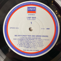Винтажная виниловая пластинка LP The Rolling Stones Big Hits (High Tide And Green Grass) (Japan 1988) (I Can't Get No) Satisfaction