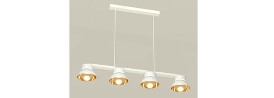 Комплект подвесного светильника с акрилом 4*GX53 XB9151101/4 SWH/PYG/CL белый песок/золото желтое полированное/прозрачный (C9151, N8144) Techno DIY System Complects Ambrella.