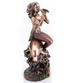 Veronese WS-1336 Статуэтка «Русалка на дельфине»